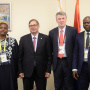 15 October 2019 Prof. Dr Zarko Obradovic, member of the National Assembly delegation to IPU and Chairman of the Foreign Affairs Committee, with the representatives of the Pan-African Parliament Bouras Djamel and Kone Aboubacar Sidiki